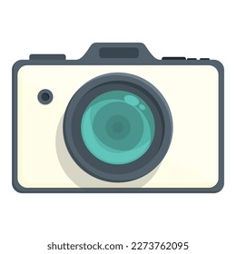 Photograph camera icon cartoon vector. Digital flash. Shutter image