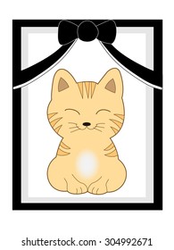 Photograph of the dead cat