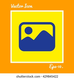 Photograph Icon. Eps-10.