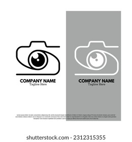 Photograph Logo vector design illustration. Modern logos concept