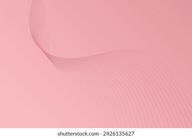 A photograph showcasing a pink background adorned with a wavy design