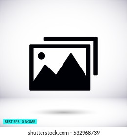 photograph vector icon