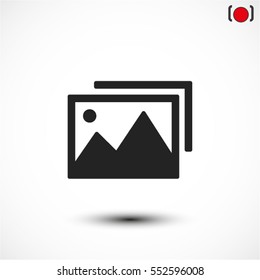 photograph vector icon
