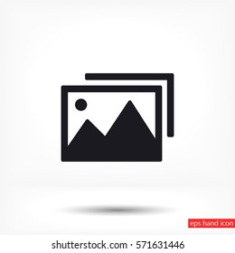 photograph vector icon