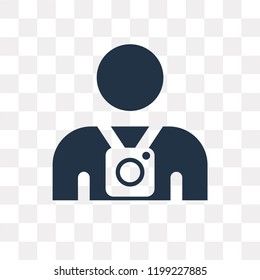 Photograph vector icon isolated on transparent background, Photograph transparency concept can be used web and mobile
