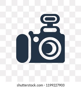 Photograph vector icon isolated on transparent background, Photograph transparency concept can be used web and mobile