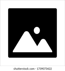 photograph vector icon on white background