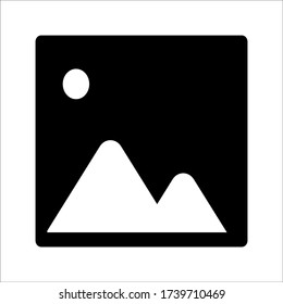 photograph vector icon on white background