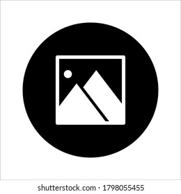 photograph vector icon on white background