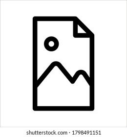 photograph vector icon on white background