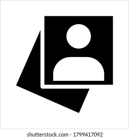 photograph vector icon on white background