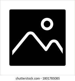 photograph vector icon on white background