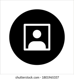 icono del vector de fotografía en fondo blanco