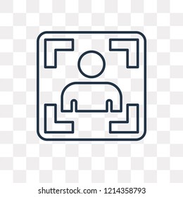 Photograph vector outline icon isolated on transparent background, high quality linear Photograph transparency concept can be used web and mobile