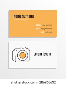 Photographer Business Card Template