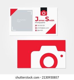 Photographer business card template, photography, photo, presentation. Logo, brand, company, stationery.