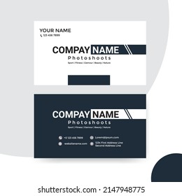 Photographer Business Card Template, Photography, Photo, Presentation. Logo, Logotype, Brand, Branding, Identity, Company, Stationery. Clean And Modern Style