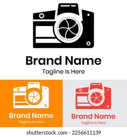 
Photographer camera concept logo design
