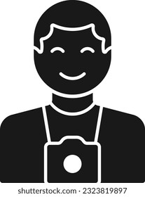 photographer camera person people cameraman Glyph