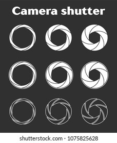 Photographer Camera shutter icons