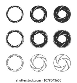 Photographer Camera shutter icons