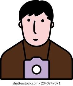 photographer cameraman people camera person Outline