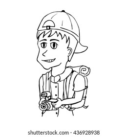 Photographer cartoon vector