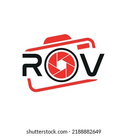 Photographer Concept Logo, R, O, W Logo Design