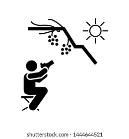 Photographer, forest, wildlife, camera pictogram icon. Element of photographer pictogram icon