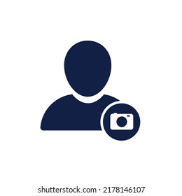 photographer glyph icon design vector image