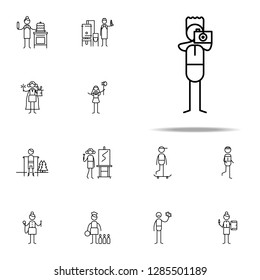 photographer icon. hobbie icons universal set for web and mobile