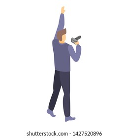 Photographer icon. Isometric of photographer vector icon for web design isolated on white background