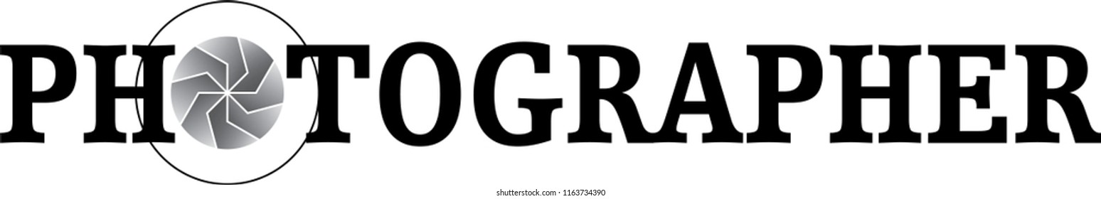 Photographer icon and logo