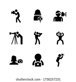 photographer icon or logo isolated sign symbol vector illustration - Collection of high quality black style vector icons
