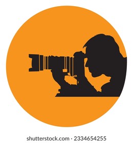 photographer icon vector illustration symbol design