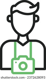 Vektorbild des Fotografen-Icons Geeignet für mobile Applikationen und Printmedien.