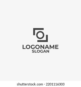 photographer logo, camera logo, camera lens logo