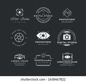 Photographer logo design, photography and photo camera logo