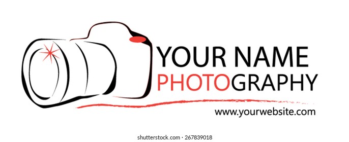 Photographer Logo For Design Or Website.