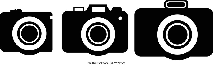 Photographer Logo Templates Set. Vector Icons for Photography logo