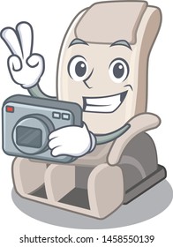 Photographer massage chair the middle room cartoon