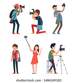 Kollektion von Fotografen, Vektorillustration