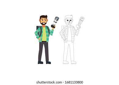 Photographer Profession Vector Illustration Bundle