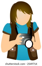Photographer / Reporter - Vector