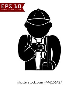 Photographer vector