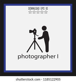 photographer I vector icon