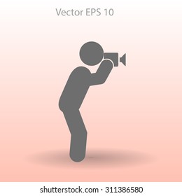 Photographer vector icon