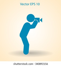 Photographer vector icon
