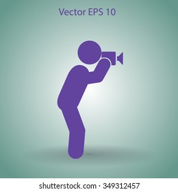Photographer vector icon