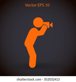 Photographer vector icon